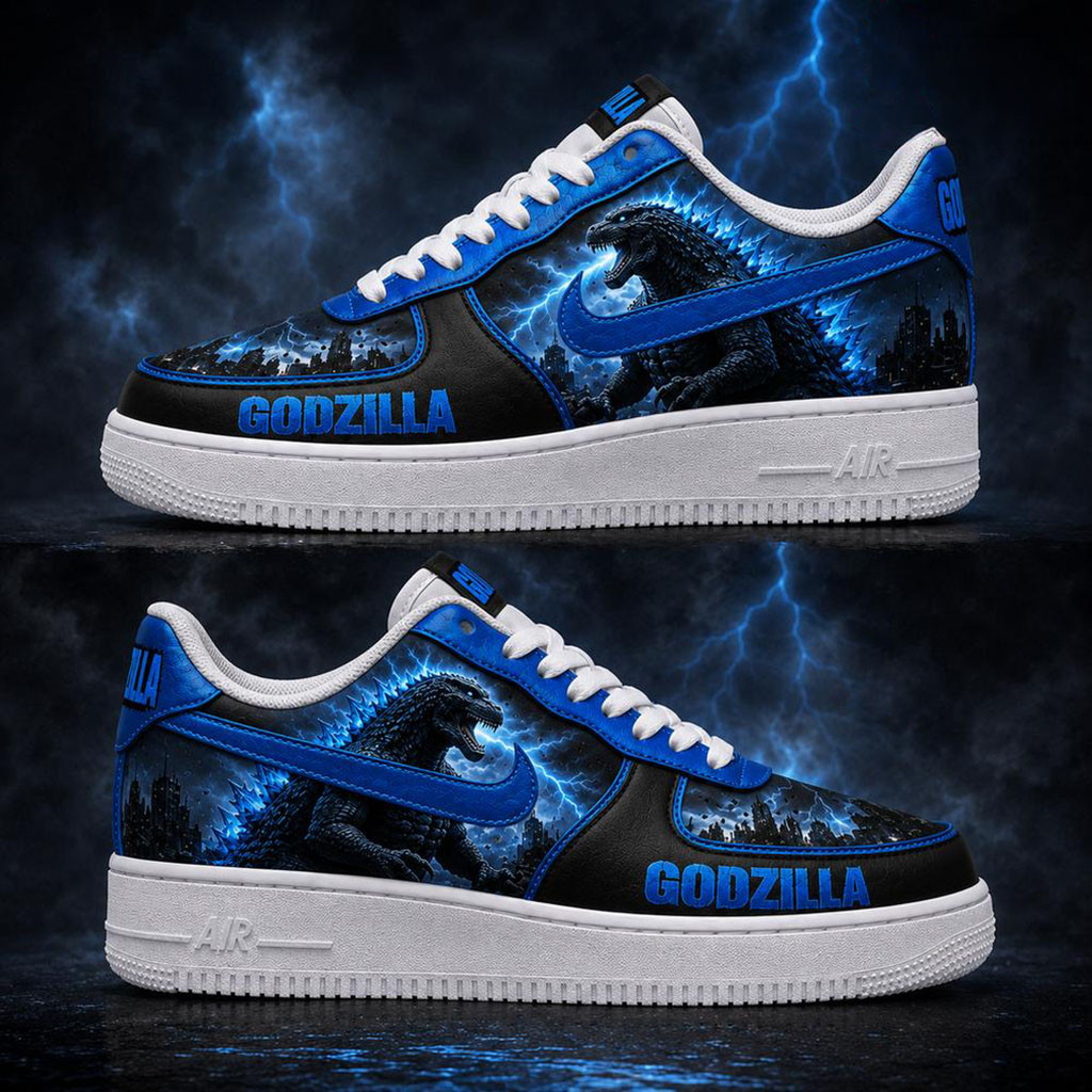 Godzilla Kings Of Monster 1954 Sneakers Godzilla Merchandise Movie Lovers Gifts