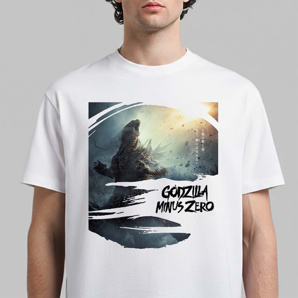 Godzilla Minus Zero Movie Poster In Theatres November 6 2026 T-Shirt White Godzilla Merch