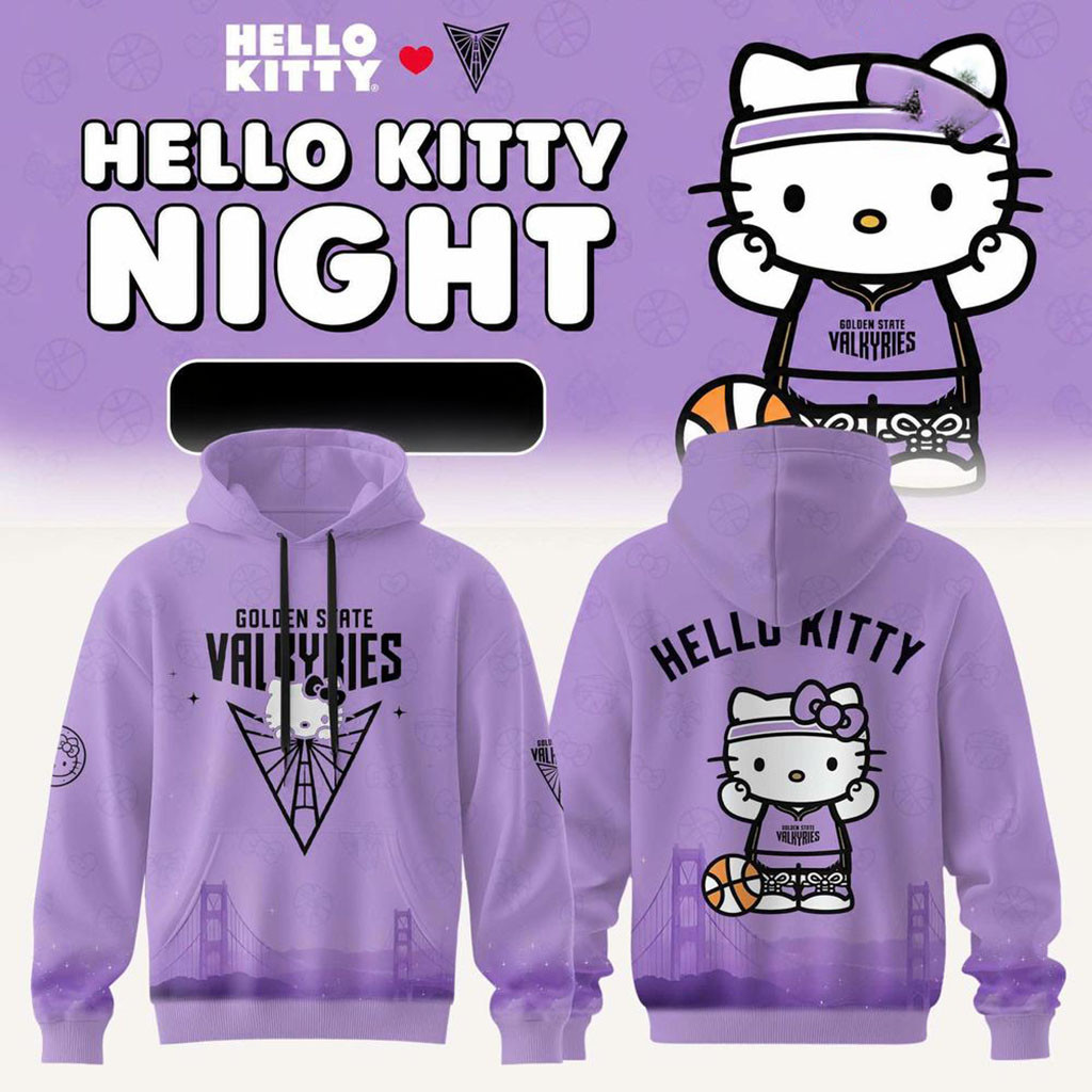 Golden State Valkyries x Hello Kitty Night 2026 Hoodie Valkyries Merch Gift For Basketball Lover