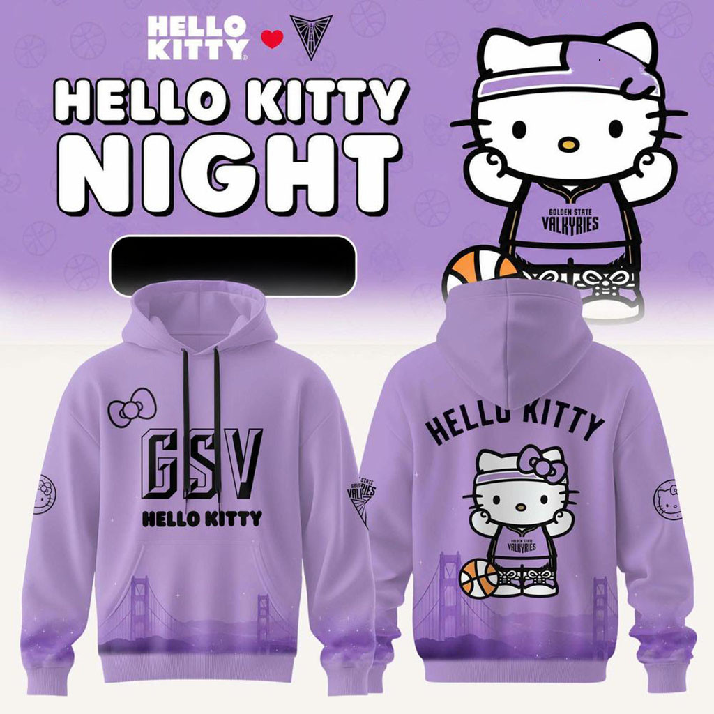Golden State Valkyries x Hello Kitty Night 2026 Hoodie Valkyries Merch Gifts For Basketball Fan
