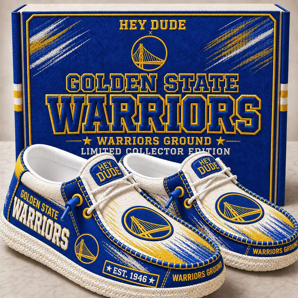 Golden State Warriors Merch Est 1946 Warriors Ground Slip-On Loafers Presents For Fans