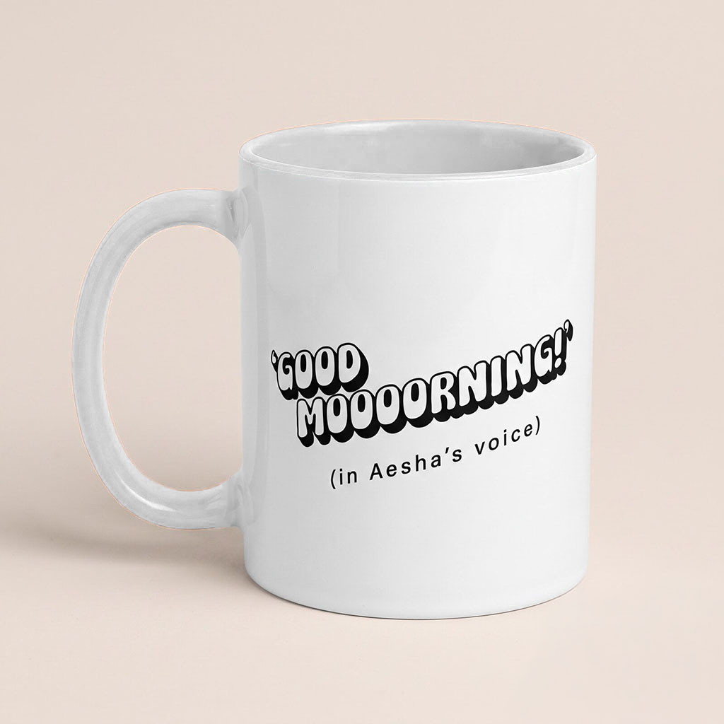 Good Moooorning Accent Coffee Mug Below Deck Aesha Scott Merch 2026 Gift For Friends
