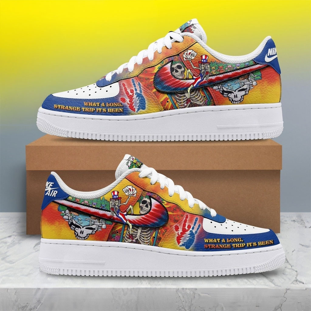 Grateful Dead What A Long Strange Trip Shoes Skeleton Sneakers Grateful Dead Merch Fan Gifts Grateful Dead What A Long Strange Trip Shoes Skeleton Sneakers Grateful Dead Merch Fan Gifts