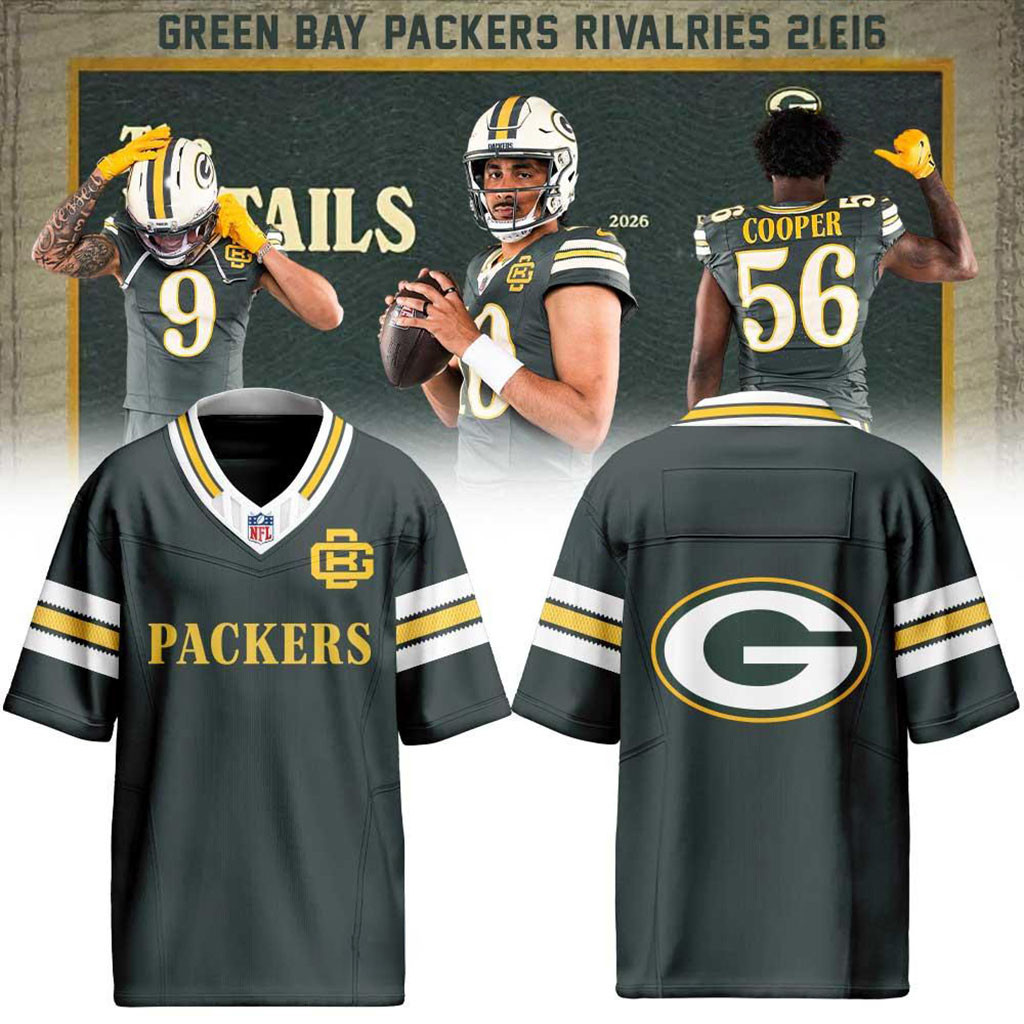 Green Bay Packers 2026 Rivalries Collection Football Jersey Packers Merch Presents For Fans