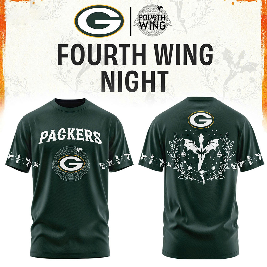Green Bay Packers Dragon Wing Fantasy Night 2026 T-Shirt Packers Merch Gift For Football Lovers