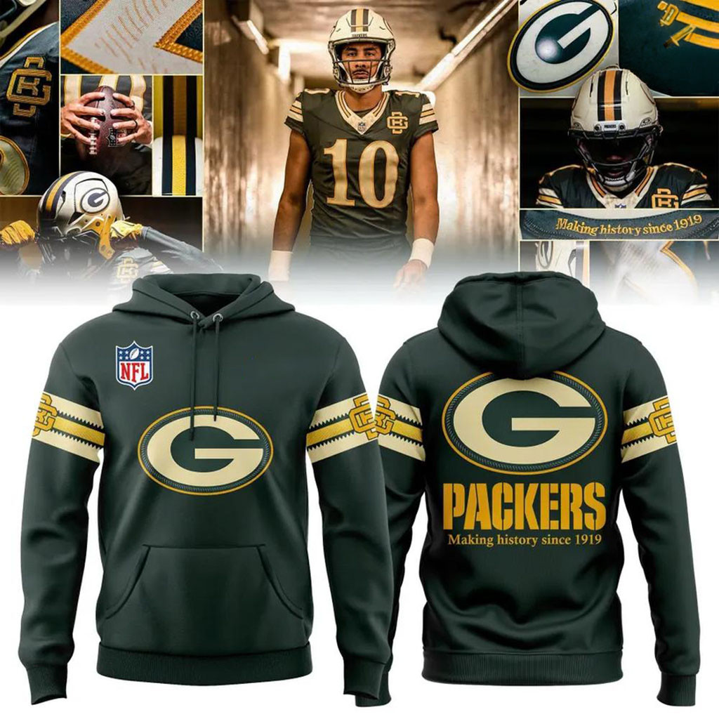 Green Bay Packers Merch 2026 Rivalries Making History Since 1919 Hoodie Gifts For Football Fan
