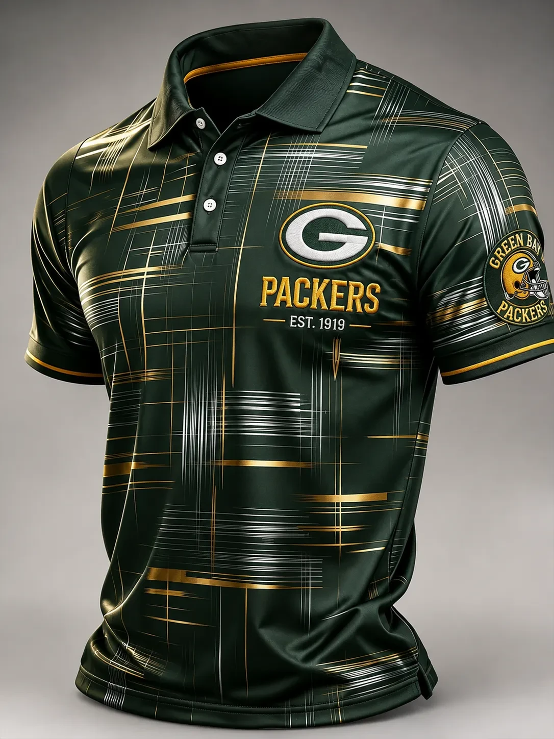 Green Bay Packers Merch Est 1919 Football Polo Shirt Game Day Gear Gifts for Packers Fans