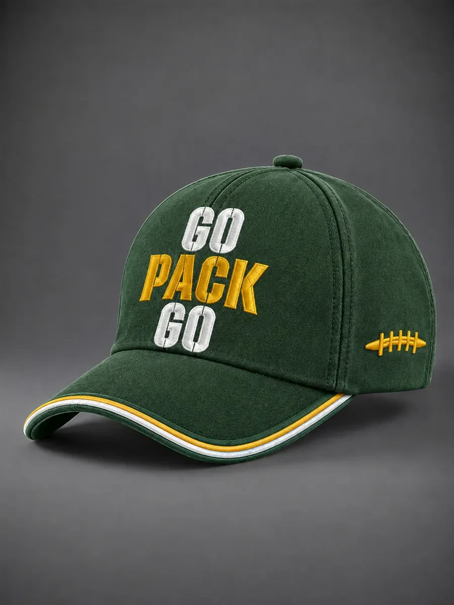 Green Bay Packers Merch Go Pack Go Hat Game Day Cap Unique Gifts For Football Lovers Green Bay Packers Merch Go Pack Go Hat Game Day Cap Unique Gifts For Football Lovers