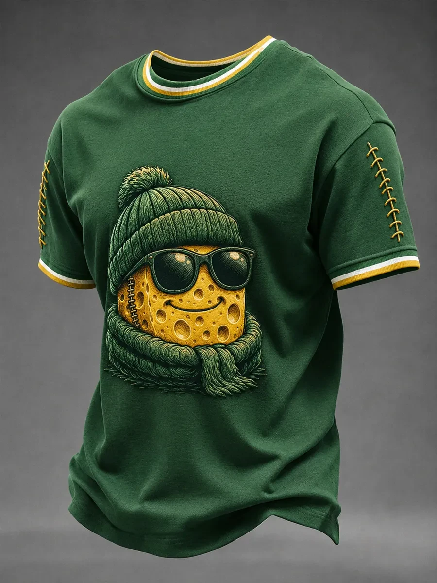 Green Bay Packers Merch Green Bay Football Cheese Mascot T-Shirt Unique Game Day Outfits Green Bay Packers Merch Green Bay Football Cheese Mascot T-Shirt Unique Game Day Outfits