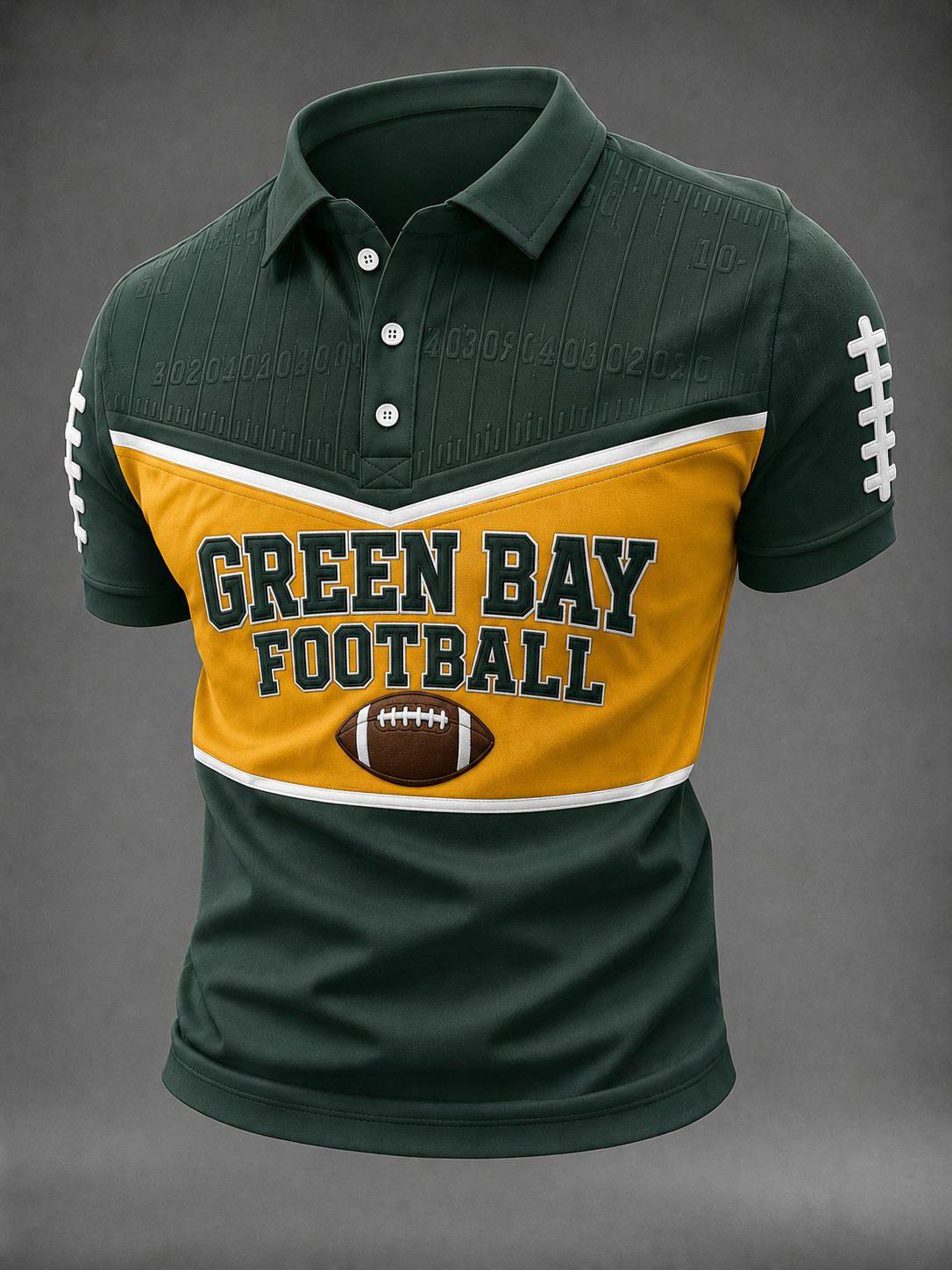 Green Bay Packers Merch Green Bay Football Polo Shirt Football Gameday Outfit Gift For Husband