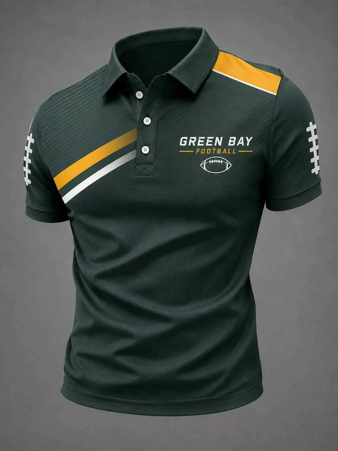 Green Bay Packers Merch Green Bay Football Polo Shirt Mens Match Day Clothing Gift For Fans