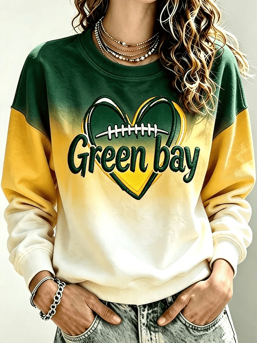 Green Bay Packers Merch Green Bay Football Sweatshirt Game Day Merchandise Football Fan Gifts