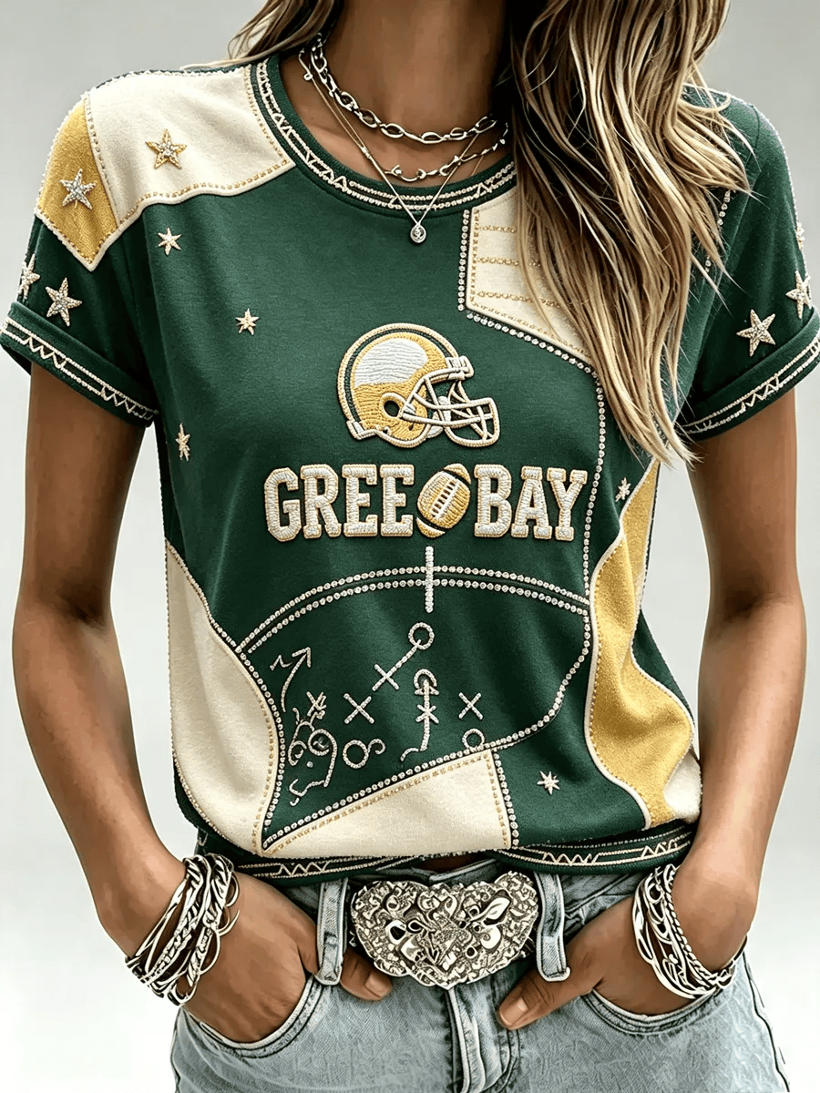 Green Bay Packers Merch Green Bay Football T-Shirt Game Day Outfits Gift For Football Fans