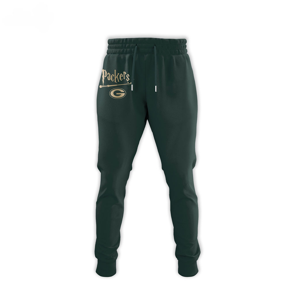 Green Bay Packers x Harry Potter 25th Anniversary Sweatpants GB Packers Merch Gifts For Fan