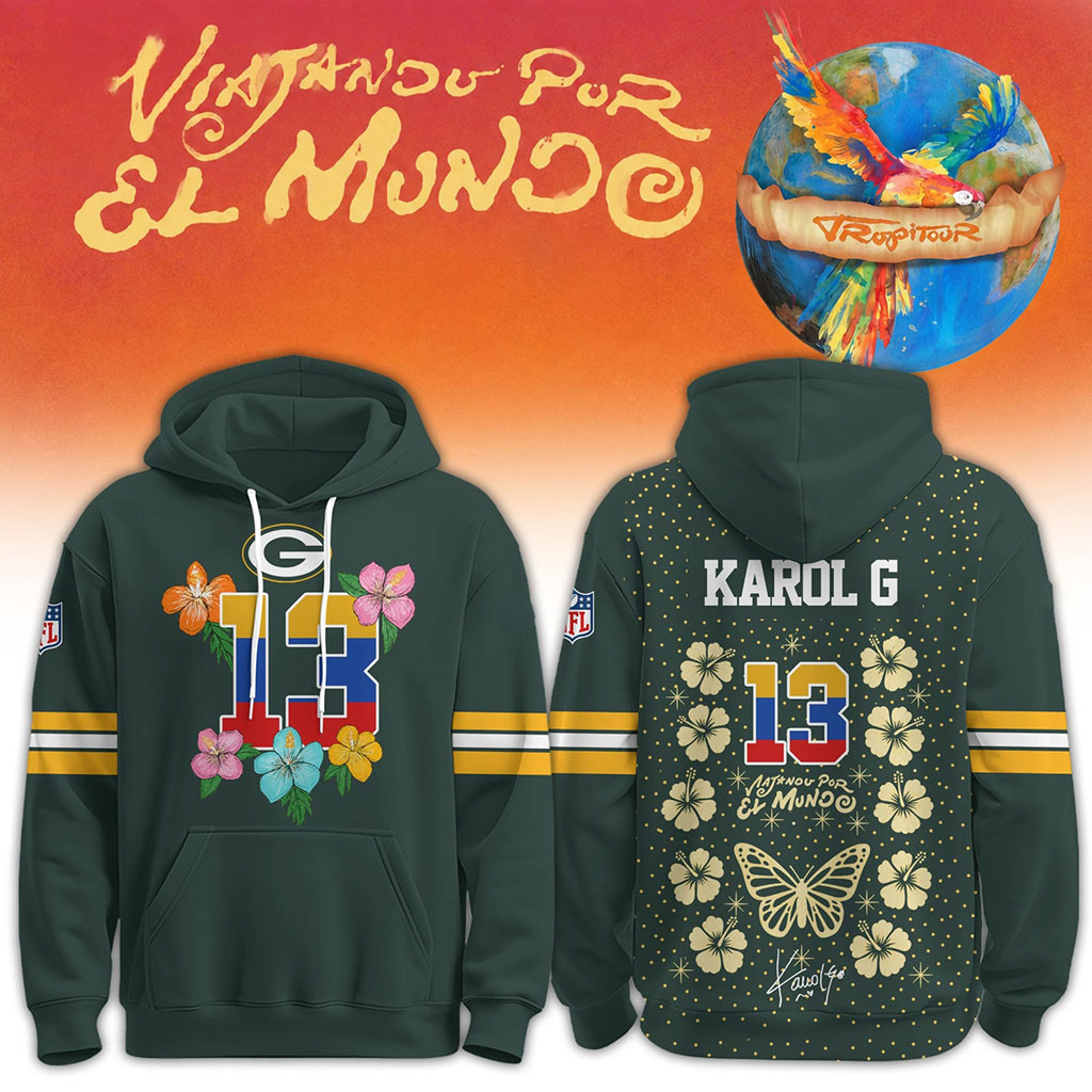 Green Bay Packers x Karol G Tropitour Tour 2026 Hoodie Packers Merch Gifts For Football Fan