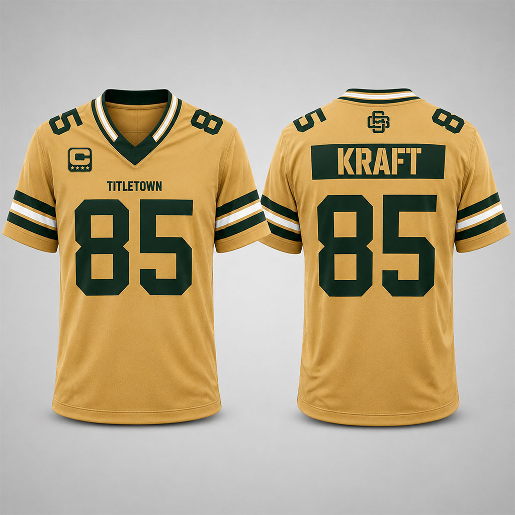 Green Bay Packers X Rivalries Uniform 2026 Jersey #85 Kraft Jersey Packers Merch Fan Gifts