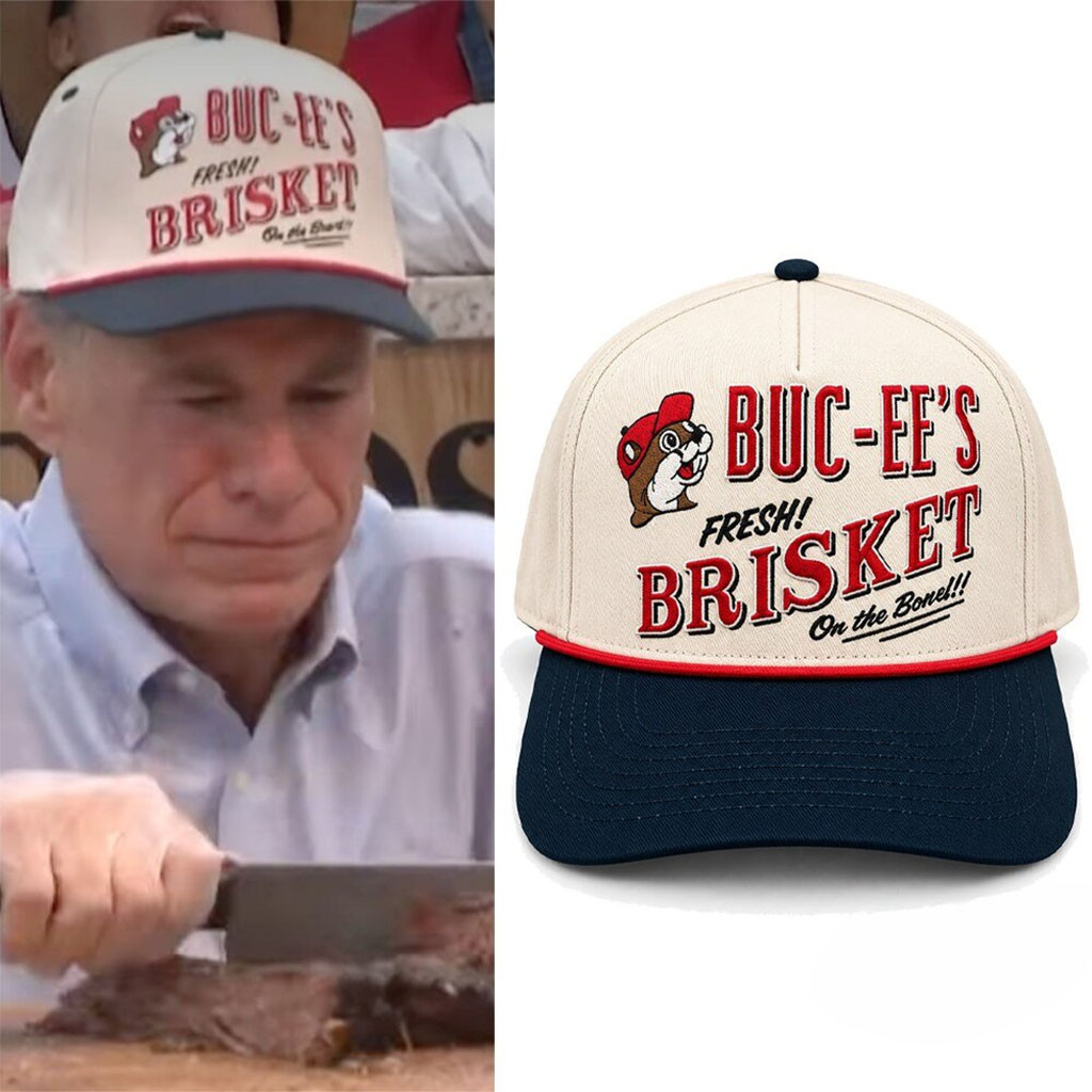 Greg Abbott Buc Ee's Fresh Brisket On The Board Hat Buc Ee's Merch Gift For Friends