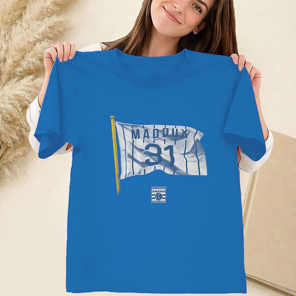 Greg Maddux 31 Flag Shirt Chicago Cubs Merch Gifts For Baseball Fans