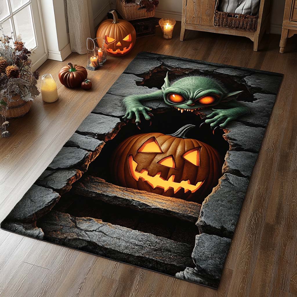 Gremlin Glow Area Rug Halloween Area Rug Halloween Presents
