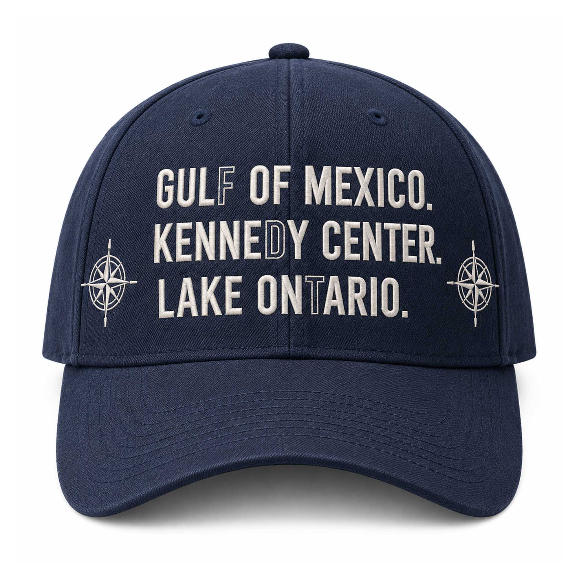 Gulf Of Mexico Kennedy Center Lake Ontario Hat Embroidered FDT Cap Anti Trump Gifts