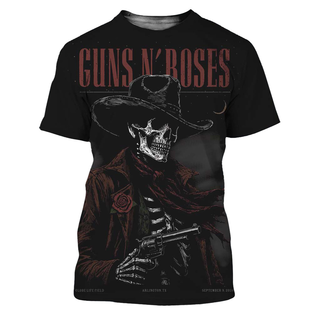 Guns N Roses Arlington TX 2026 Event Poster T-Shirt GNR Merch Gift For Rock Band Fans