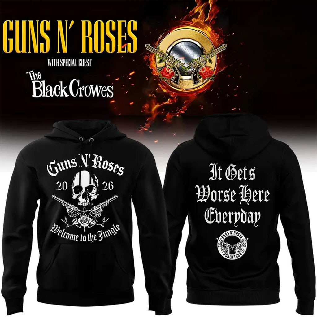 Guns N Roses Merch San Diego Snapdragon Stadium The Black Crowes 2026 Hoodie Gifts For Fans Guns N Roses Merch San Diego Snapdragon Stadium The Black Crowes 2026 Hoodie Gifts For Fans