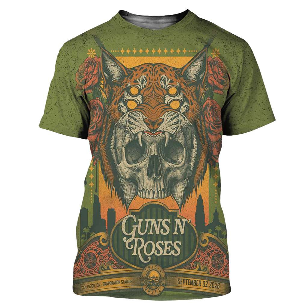 Guns N Roses San Diego CA 2026 Event Shirt Guns N Roses Merch Gifts For Music Lovers