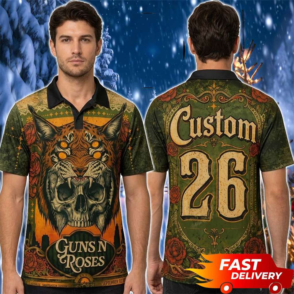 Guns N Roses San Diego Concert At Snapdragon Stadium San Diego 2026 Polo Shirt Guns N Roses Merch