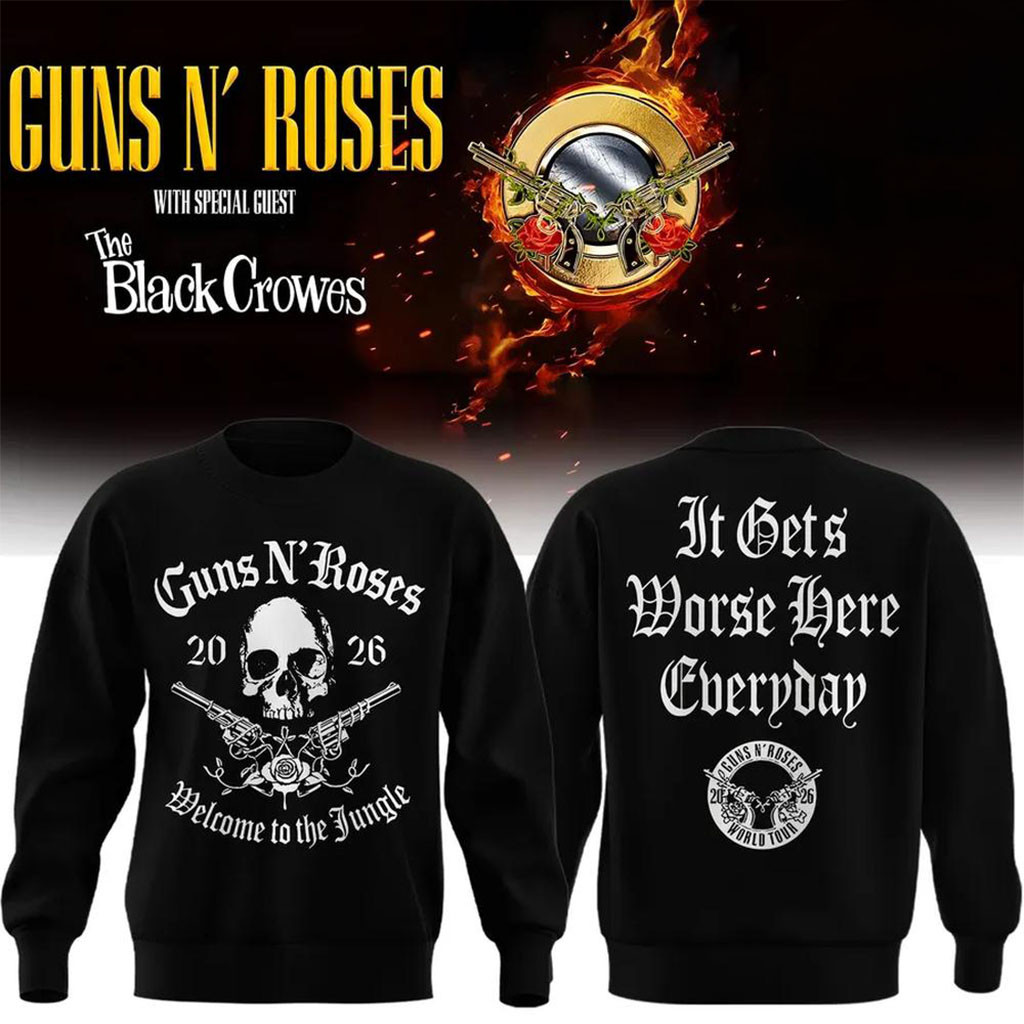 Guns N Roses San Diego Snapdragon Stadium The Black Crowes 2026 Sweatshirt Guns N Roses Merch