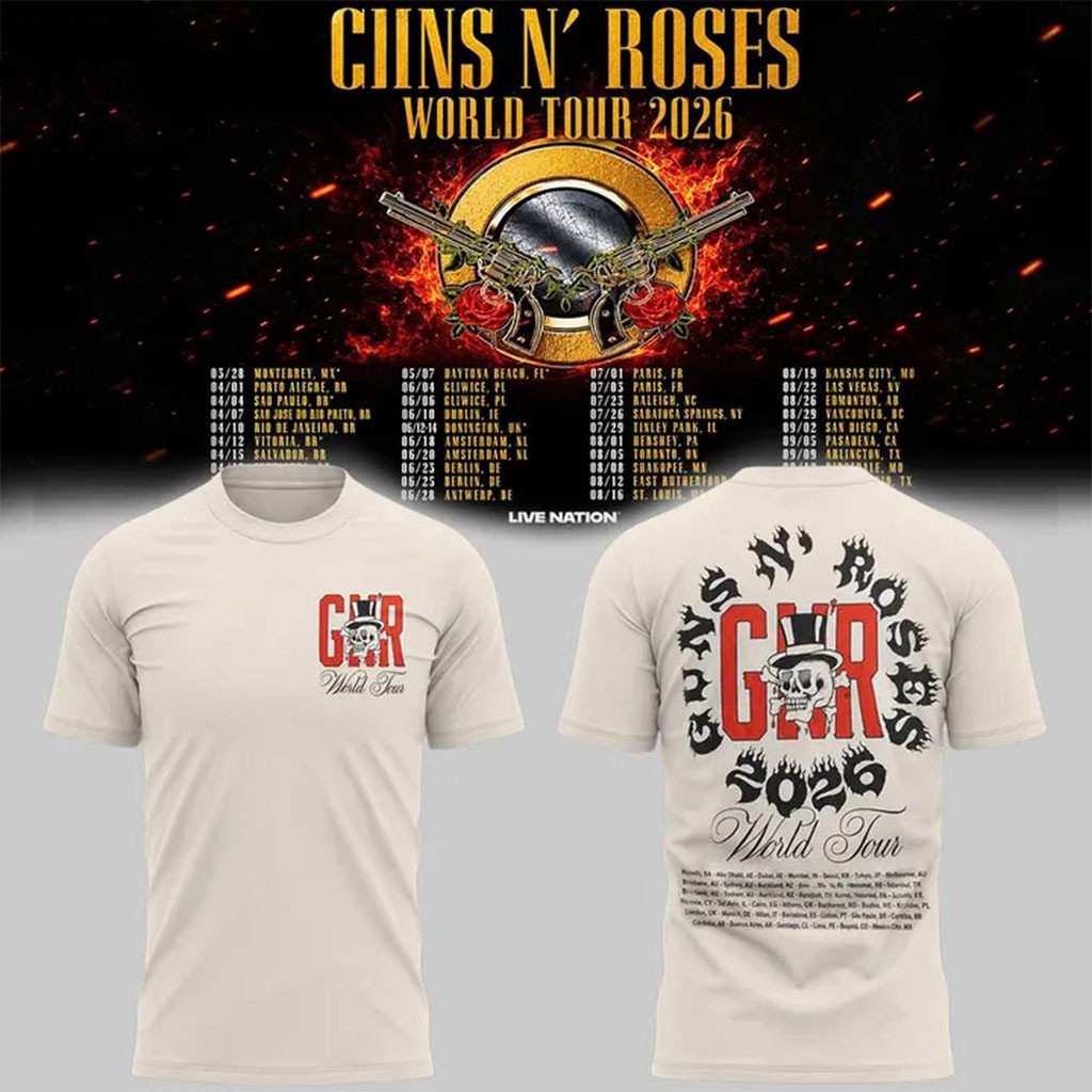 Guns N Roses x NC State Football World Tour 2026 Shirt Guns N Roses Merch Gifts For Fans Guns N Roses x NC State Football World Tour 2026 Shirt Guns N Roses Merch Gifts For Fans