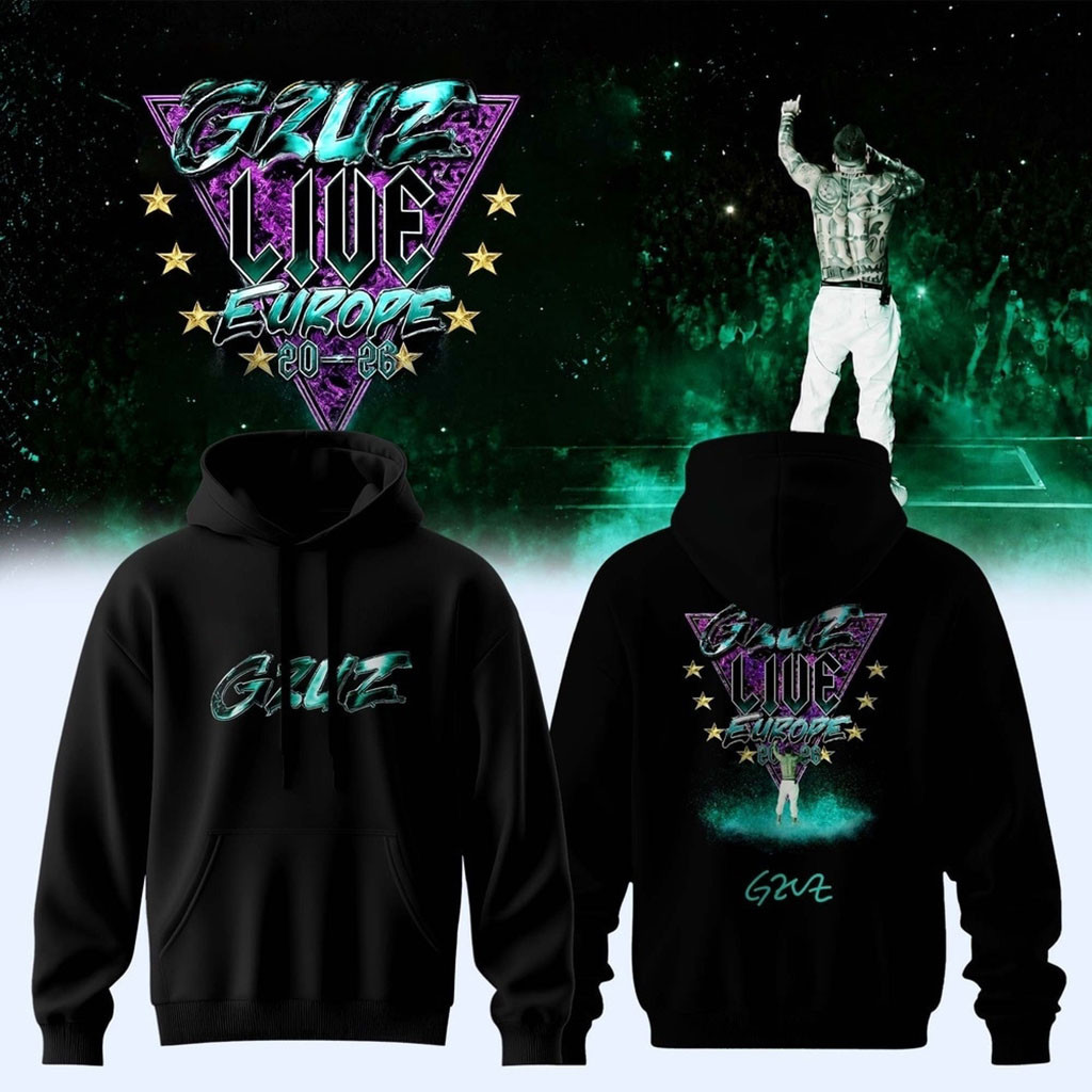 Gzuz Live Europe Tour 2026 Signed Black Hoodie Deutschland Gzuz Merch Gifts For Rapper Fans