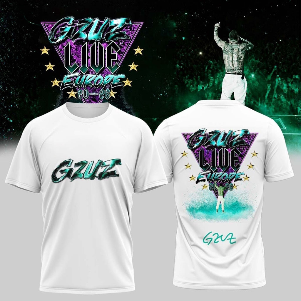 Gzuz Live Europe Tour 2026 Signed White Shirt Gzuz Merch Gift Ideas For Music Lovers Gzuz Live Europe Tour 2026 Signed White Shirt Gzuz Merch Gift Ideas For Music Lovers