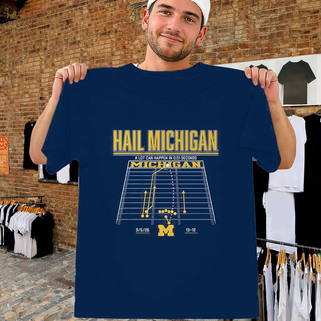 Hail Michigan Shirt Michigan Football Hail Mary 2026 Tee Michigan Wolverines Merch Fan Gifts