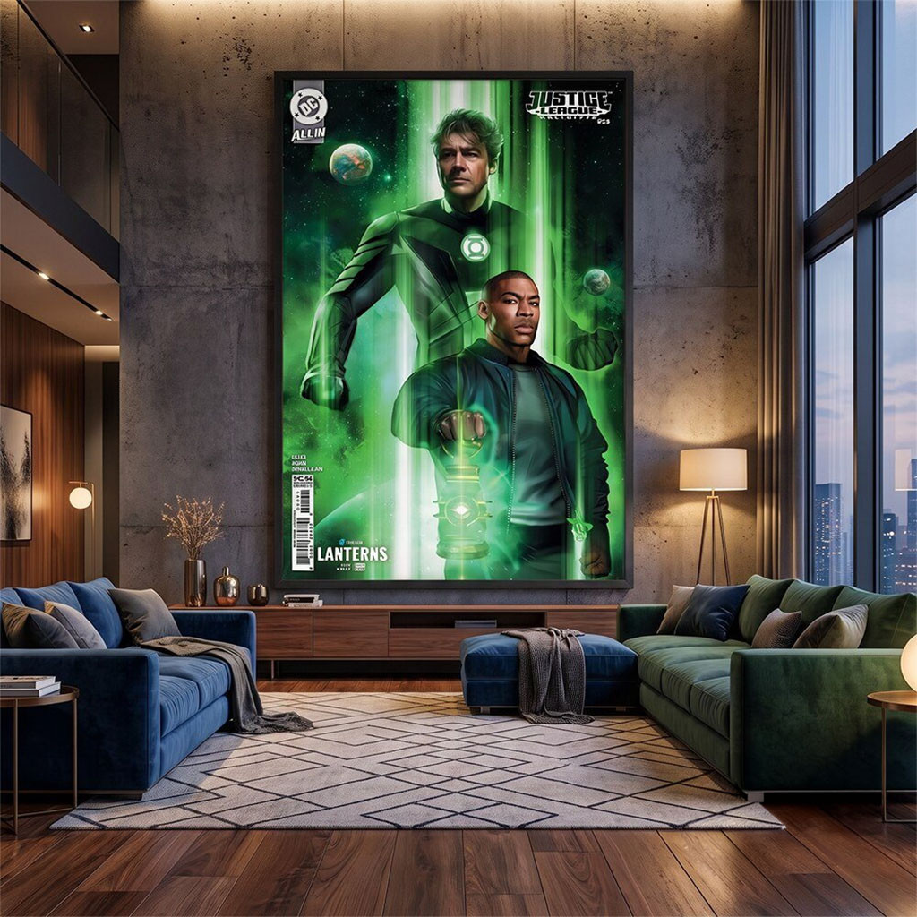 Hal Jordan John Stewart Lanterns Poster 2026 Justice League Unlimited #23 Poster Home Decor