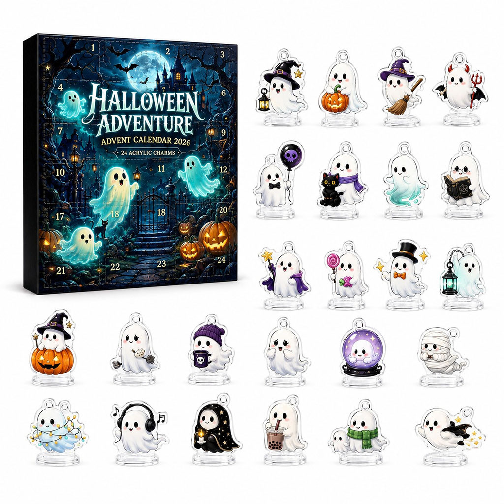 Halloween 2026 Advent Calendar 24 Days Spooky Mystery Ornaments Halloween Countdown Gift