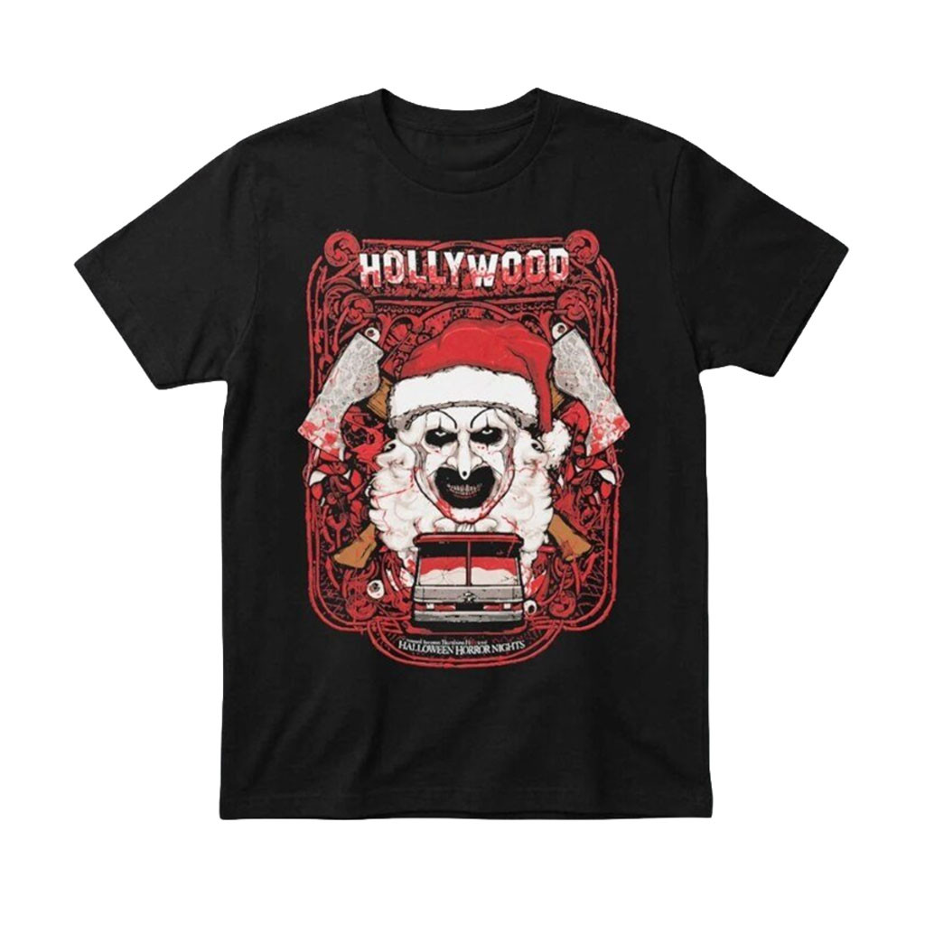 Halloween Horror Nights Killer Santa T-Shirt 2026 Scary Christmas Horror Graphic Tees BFF Gift
