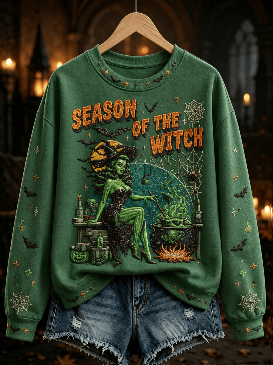 Halloween Season Of The Witch Sweatshirt Spirit Halloween Outfits Gifts Ideas For Her Halloween Season Of The Witch Sweatshirt Spirit Halloween Outfits Gifts Ideas For Her