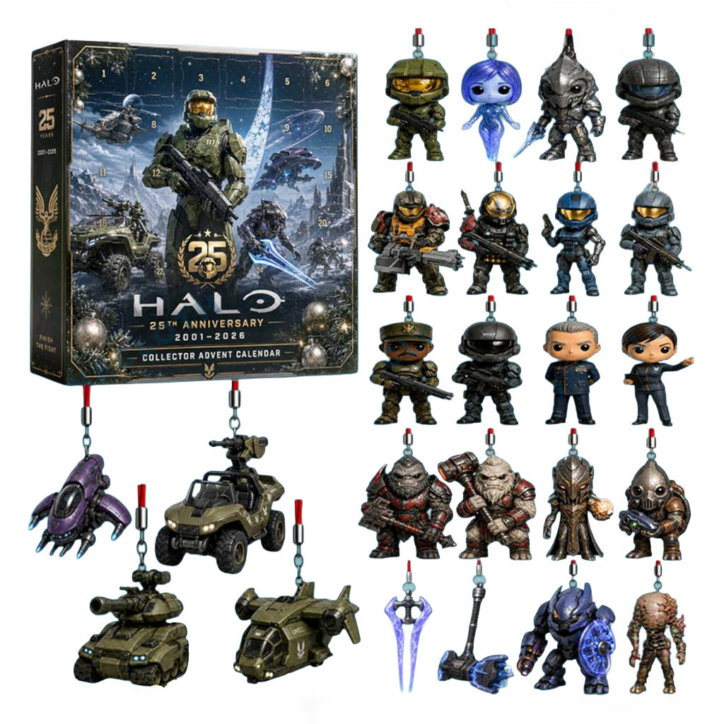 Halo 25th Anniversary 2026 Advent Calendar 24-Day Christmas Countdown Gaming Gifts for Halo Fans