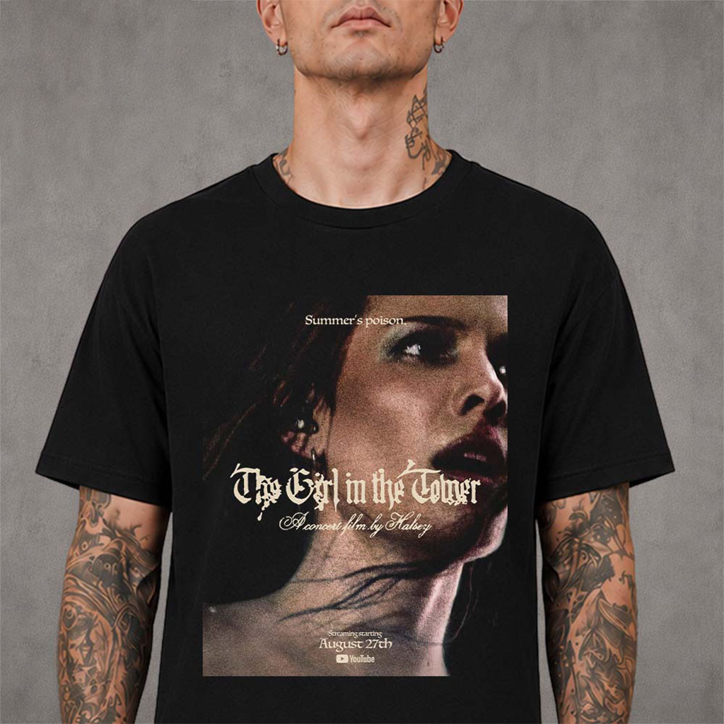 Halsey The Girl In The Tower Concert Film August 27 2026 T-Shirt Halsey Merch Gifts For Fans