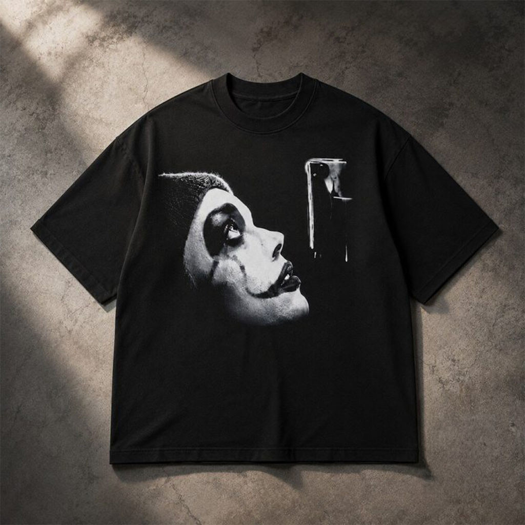Harley Quinn Pierrot Clown Shirt Gothic Jester Graphic T-Shirt DC Comics Fan Gift