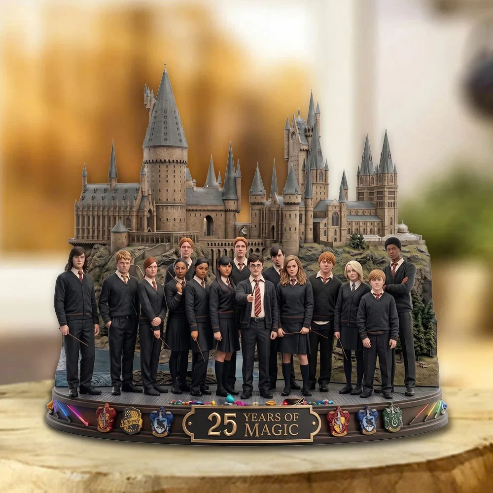 Harry Potter 25th Anniversary Acrylic Plaque Display Decor Harry Potter Merch Movie Fan Gifts