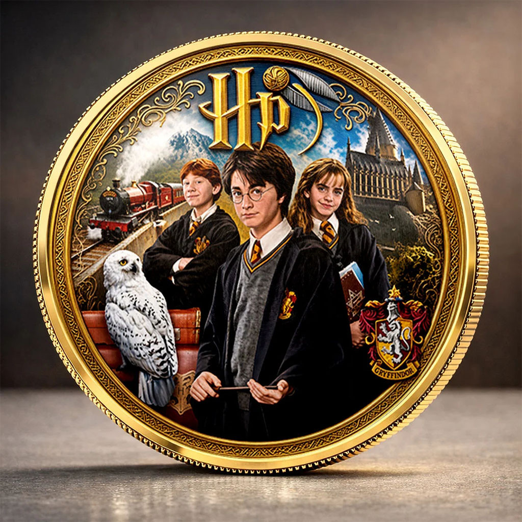 Harry Potter 25th Anniversary Collectible Coin 25 Years Of Magic Keepsake Gifts For Harry Potter Fans