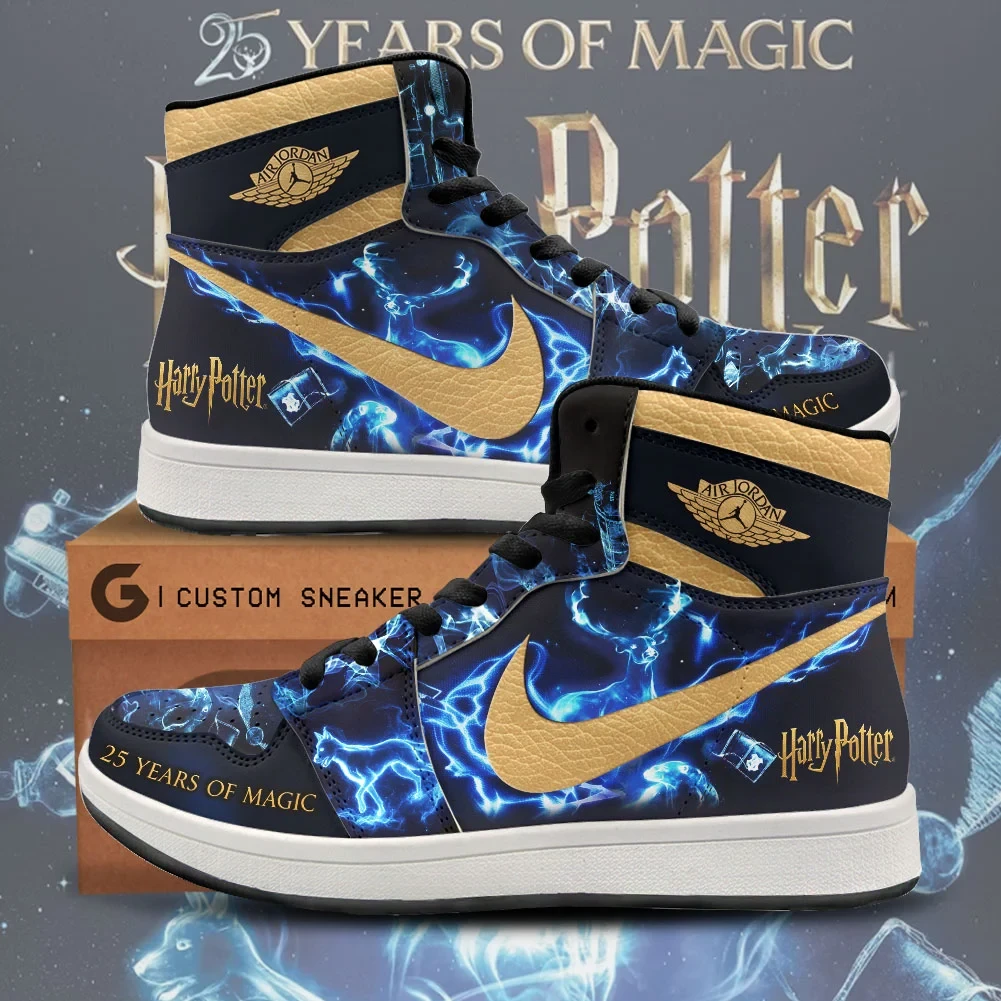 Harry Potter 25th Anniversary Sneakers 25 Years Of Magic Shoes Gift For Harry Potter Fan