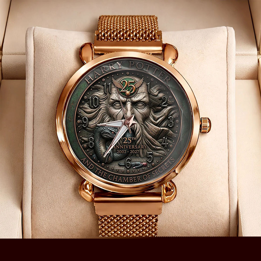 Harry Potter And The Chamber Of Secrets 25th Anniversary Mesh Watch Harry Potter Merch Fan Gifts