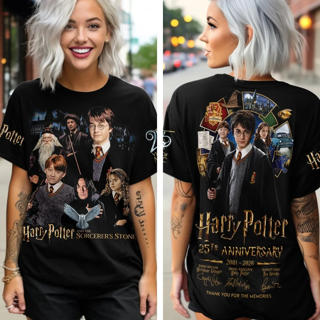 Harry Potter And The Sorcerer's Stone 25th Anniversary T-Shirt Gifts For Harry Potter Fans.
