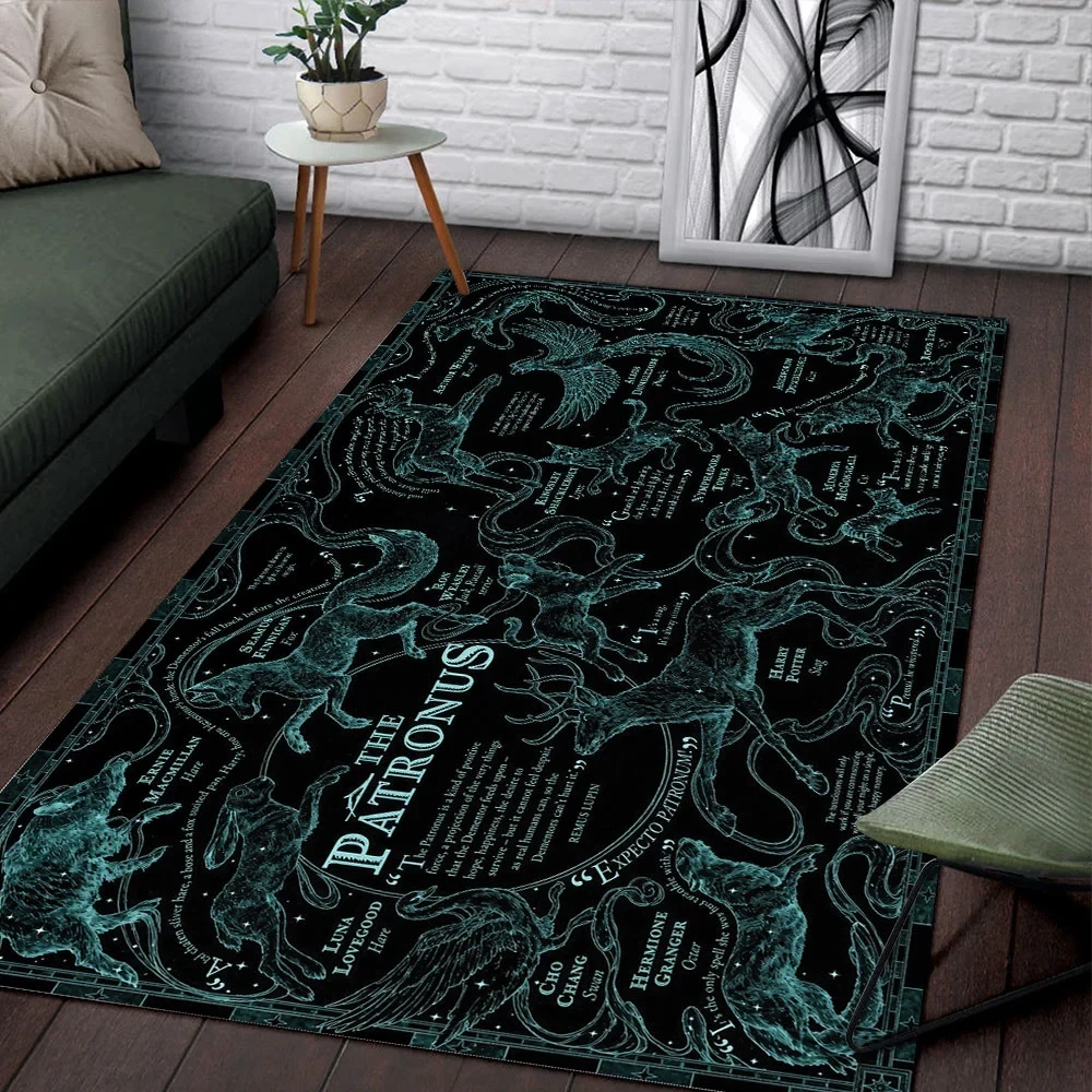 Harry Potter The Patronus Area Rug Living Room Decor Presents For Harry Potter Fans