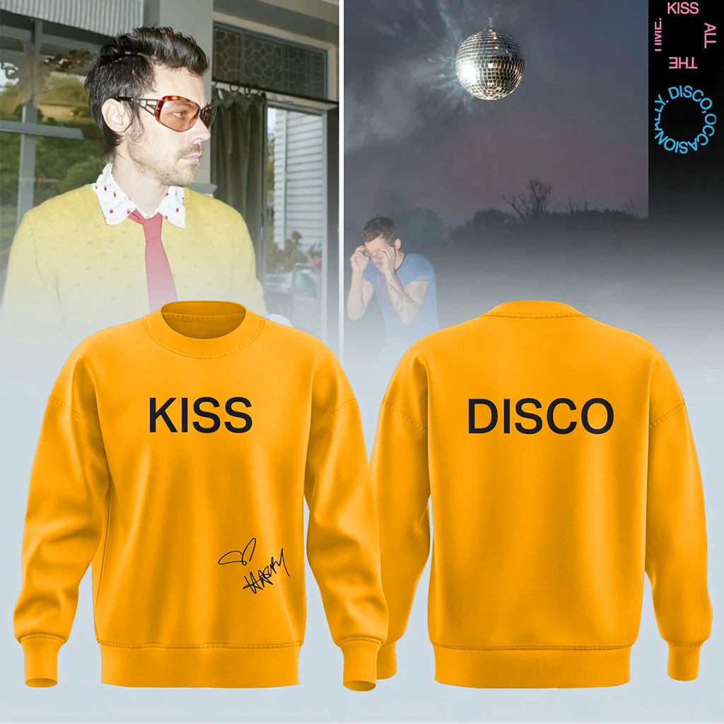 Harry Styles Merch Kiss All The Time Disco Occasionally Sweatshirt Gifts For Music Enthusiasts