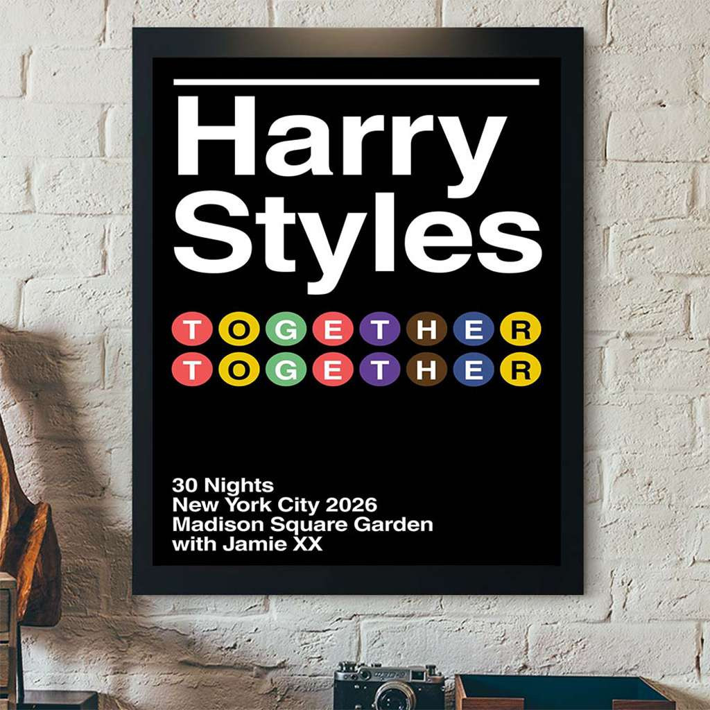 Harry Styles Merch Together New York City Tour 2026 30 Nights MSG Madison Square Garden Poster