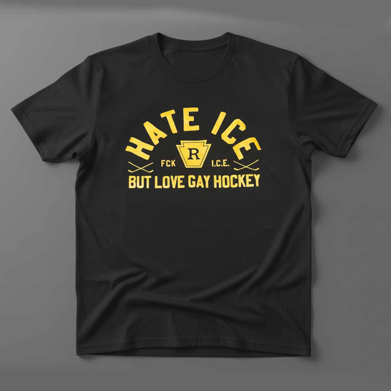 Hate Ice But Love Gay Hockey Shirt Hate Ice But Love Gay Hockey Shirt
