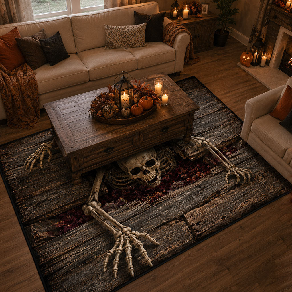 Haunted Depths Area Rug Gothic Living Room Ideas Great Halloween Gifts